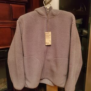 Uniqlo Gray Fleece Jacket